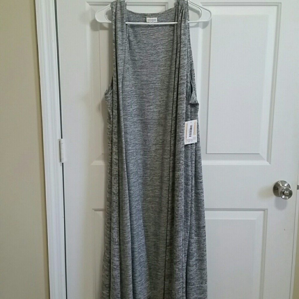 Lularoe Joy Vest Gray XL